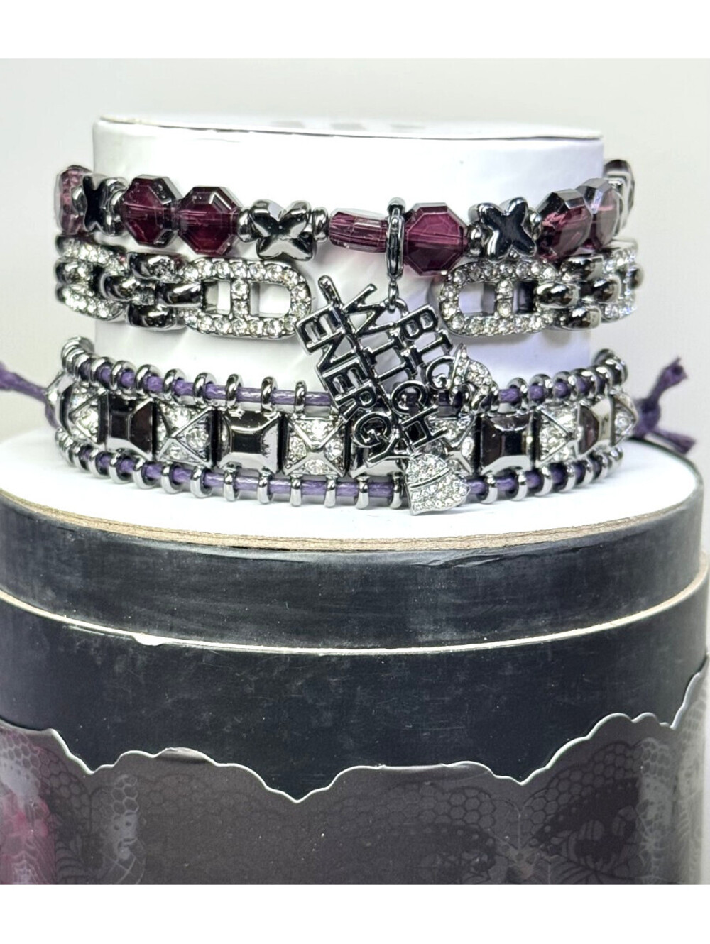 Bomb Party Halloween Stacks- “Shadows & Champagne”- Big Witch Energy Charm